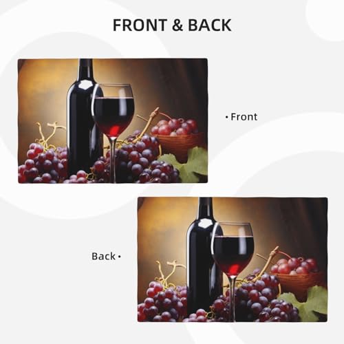 Set de table imitation lin lavable pour des repas de cuisine sans taches - 4