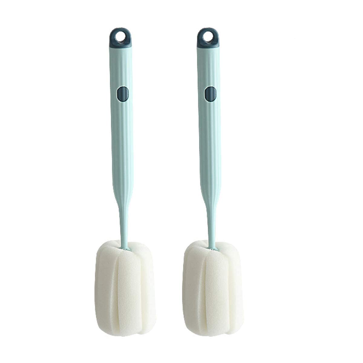 hyndrix™ (Pack of 2) Bottle Soft Brush Sponge Bottle Brush Soft and Easy to Clean, Baby Bottle Sponge Brush Can Effectively Remove The Stain Residue On The Bottom of The Cup
