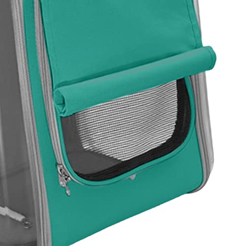 Mochila portátil para perros verdes para pasear cómodamente con tu gato en la ciudad 8