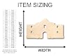 Unfinished Wood Alamo Shape Craft up to 46" DIY 10" / 3/4" #2
