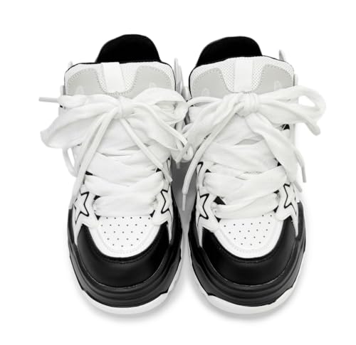Star Shoes Y2k Sneakers Cute Shoes Chunky Sneakers for Women Anti-Slip Comfort Travel Outdoor Sport Female All-Match Round Toe Slip On for Daily Wear Girl2