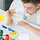Wasserfarben Kinder ab 3, 42-teiliges Mal-Set mit Schwämmen und Stempeln, Kreatives Basteln ab 2 Jahre, Inklusive 5 Pilzstempel, Rundpinsel und Rollen für DIY Kunstprojekte