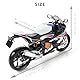 Risopen 1:12 Motorrad Modell kompatibel für BMW S1000RR Legierung Diecast Motorrad Modell Spielzeug Mini Moto Geschenk für die Motorradmodellausstellung (Weiß)