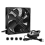 120mm AC Powered Fan with Vriable Speed Controller, AC 110V to 220V Vriable Speed Fan for Receiver Amplifier DVR PlayStation Component Cooling