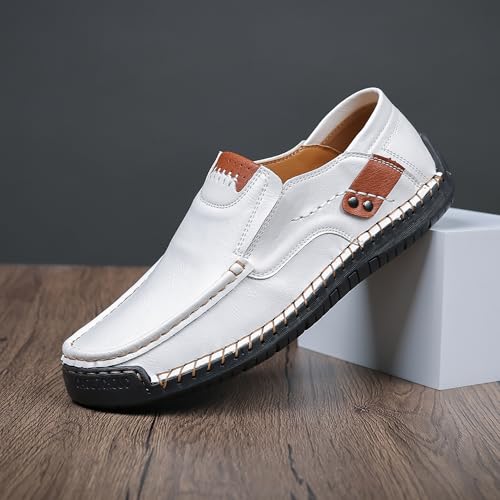 Image of Coramtty Mens Loafers Casual Slip on Shoes Business Moccasins Lightweight Refreshing Classic Slippers Walking Driving Travelling Outdoor