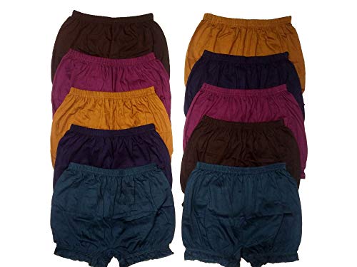 Image of LYKOR Ladies Comfortable Inner Wears Bloomer Briefs Panties for Girl | Ladies Boyshorts Drawer for Girls Underwear Pack of 10