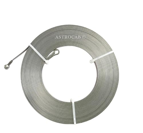 Image of ASTROCAB Steel Alloy 10 Mtr Heavy Black Wire Puller Cable Fish Tape with Spring Action