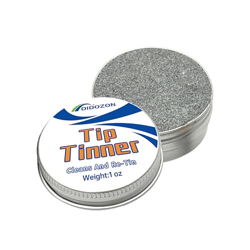 DIDOZON Tip Tinner, Soldering Iron Tip Cleaner and Re-Tinning Solution, 1 pcs, 1 oz