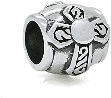 Everbling Celtic Cross 925 Sterling Silver Charm Fits European Charm Bracelet