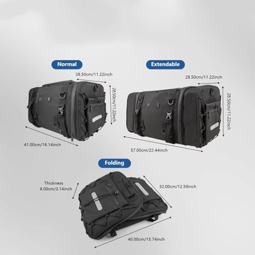 Bolsa de moto universal impermeable para equipaje lateral compatible con Benelli 5