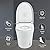 Luxury Smart toilet with Built-in Heated Seat, Upgraded One Piece Elongated Modern Toilet with Adjustable Temp Heated Seat, Auto Flush, Flush Toilet 1/1.28 GPF, Foot sensor Flush, White Night Light