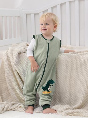 Image of Baby Sleep Sack with Legs Spring Autumn Warm Infant Toddler Wearable Blankets For Walkers 6Months-4T