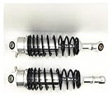 Per Suzuki Per Kawasaki Veicolo fuoristrada ATV Nero + Argento Sospensione ammortizzatore pneumatico 2 pezzi 14
