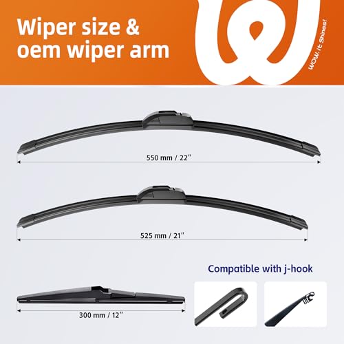 Image of Windshield Wiper Blades Fits Dodge Durango 2011-2023 /Jeep Grand Cherokee 2011-2013