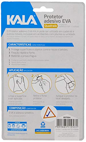 PROTETOR ADESIVO EVA PR QUAD 25MM 12 PCS