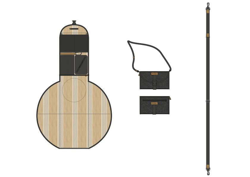 munimu® Elegante bolso cambiador para cochecito con correa para el hombro, manejo sin esfuerzo gracias a la superficie de descanso XXL y mucho espacio I bolso cambiador ideal para viajar y viajar