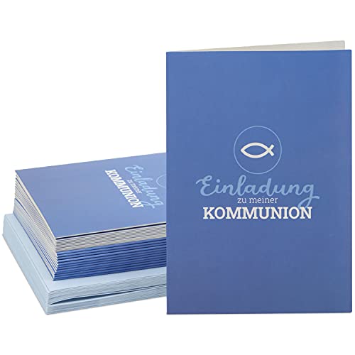 24 Einladungskarten zur Kommunion zum Ausfüllen Cover