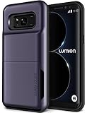 Galaxy S8 Plus Case, [Heavy Duty Drop Protection] Hybrid Card Slot Holder Wallet Cover [Shock Absorption Cover] for Samsung Galaxy S8 Plus by Lumion (D.Folder - Orchid Purple)