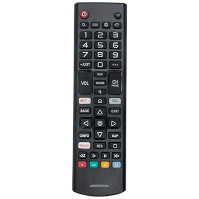 AKB75675304 Replace Remote Applicable for LG TV 55UM6900PUA 65UM6900PUA 43UM7100PUA 49UM7100PUA 55UM7200PUA 43UM7300PUA 43UM7310PUA 49UM7300PUA 50UM7310PUA 70UM7370PUA 50UM7400PUA 82UM7570PUB