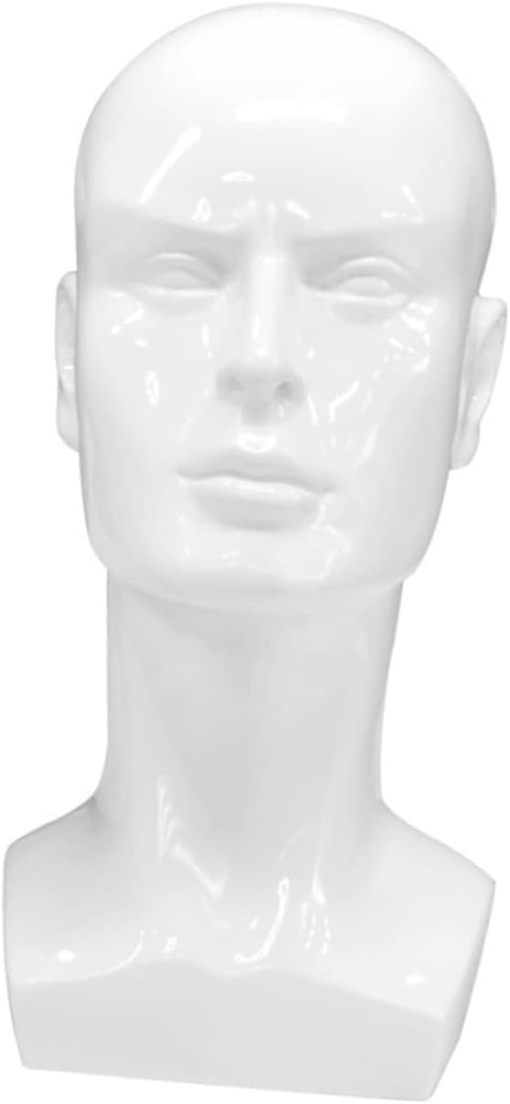 Lace Front Human Hair Wig Mannequin Head Wig Display Model for Salons Home