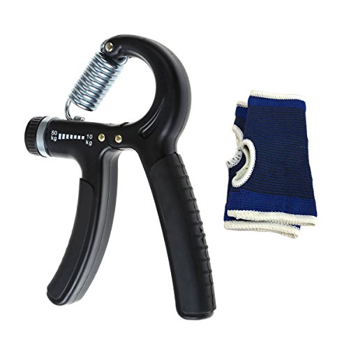 Fortalecedor de Agarre de Mano, Hand Grips, Novatech 7 Niveles de Fuerza, para la Práctica de Dedos y Antebrazaos, Ajustado (10-50KG)