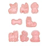 Set de 8 Emporte Pièces à Biscuits en Forme D'os pour Chiens, Mignons Emporte Pièces de 2 cm, Moules à Biscuits pour Enfants, Faciles à Nettoyer, Emporte Pièces à Sablé Cadeaux Pâtisserie