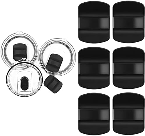 6 Pieces Magslider Replacement Kits Magslider Tumbler Lids for Yeti Rambler Ozark Trail Rtic BPA Free Shatter-Resistant Spill-Resistant Dishwasher Safe Lids Covers for Tumblers Cups