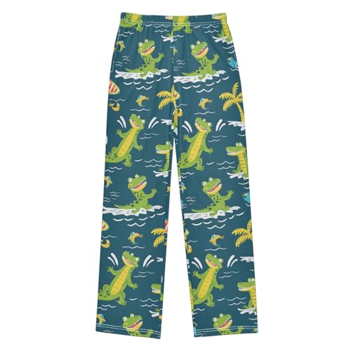 Pajama Pants Crocodile Surfer Long Sleep Pants Lounge Bottoms