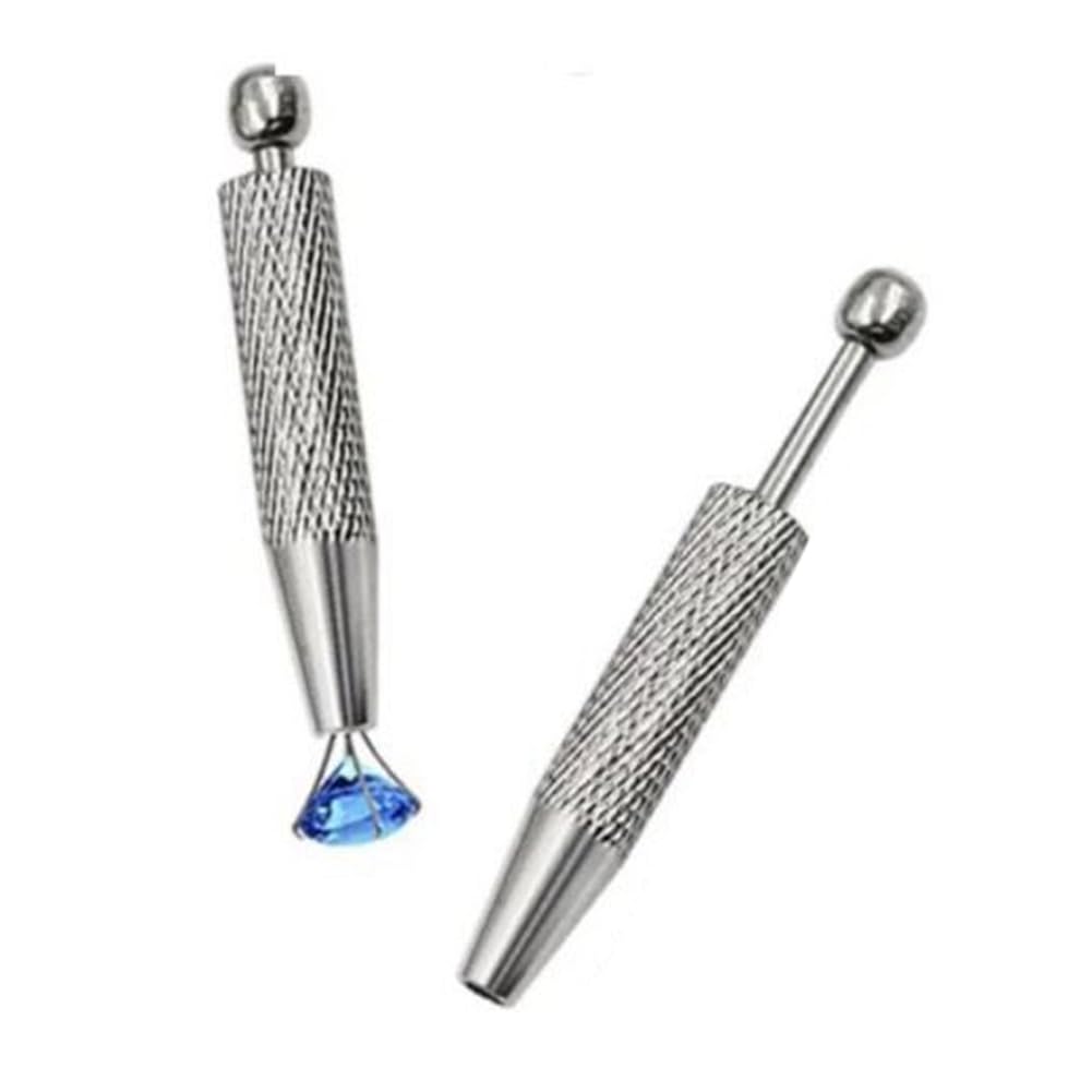 Htuteyy Claw Tweezers 4-Jaw Stainless Steel Handle Grabber Tool For Gemstones, Beads, Screws, Ic Chips, Jewelry Crafts Gem