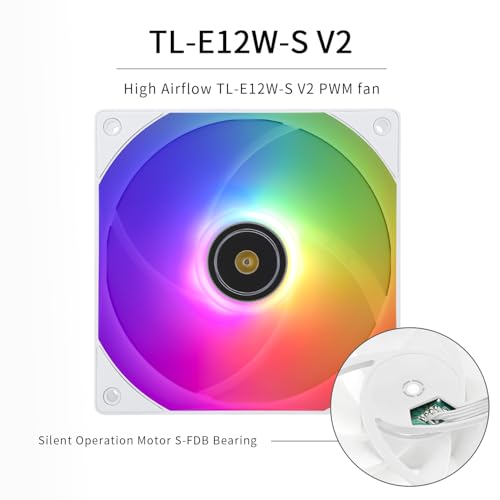 Image of Thermalrlght Frozen Prism 240 White ARGB AIO Water Cooler,Liquid CPU Cooler, 2x120mm PWM Fans Water Cooling System,1850RPM High Speed,Compatible with AMD /AM4 /AM5 & Intel LGA115X /1200 /1851 /1700