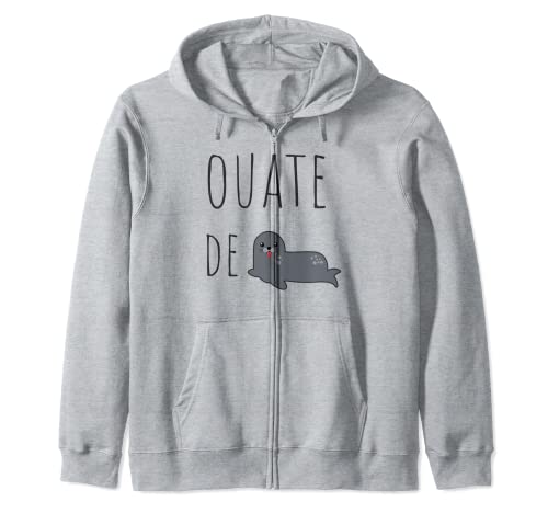 Ouate de Phoque WTF expression drôle Sweat à Capuche