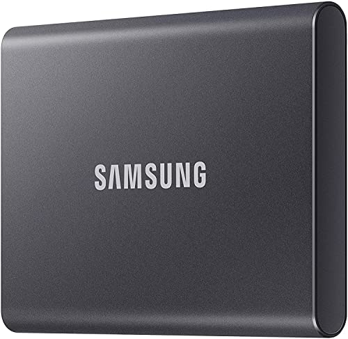 Image of SAMSUNG T7 500GB Portable SSD Hard Drive USB 3.2 Gen.2 10Gb Titan Gray