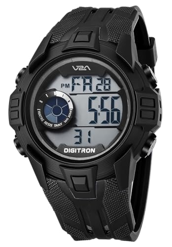 Image of V2A Digitron 2117 Sports Watch for Men & Boys | Alarm, Stopwatch, 12 /24H | 3 ATM Water Resistant | Luminous Display | Gifts for Men & Boys