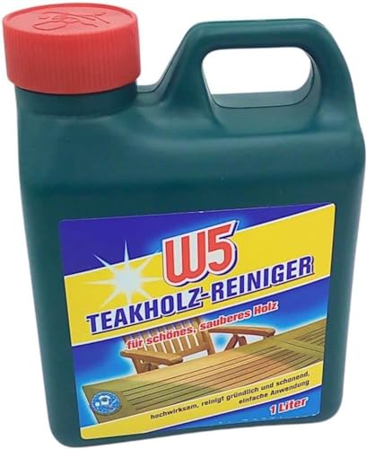BURI W5 Teakholz-Reiniger 1L Hartholzreiniger Möbelreiniger Holzpflege Möbelpflege