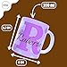 Imagen de UNIKALIA Taza Personalizada Con Nombre E Inicial