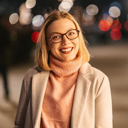 Image of FEISEDY Fashion Rectangular Blue Light Glasses for Women Retro Small Frames Vintage Trendy 90s Square Eyeglasses B0255