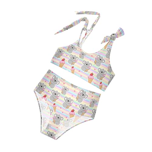 Image of Girls Tankini Swimsuit Bathing Suit Two Piece Bikini Summer Beach Swimwear with Adjustable Strap 3-12 Years