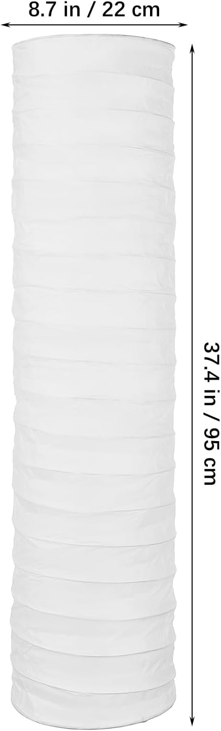 Paper Lamp Shade, Floor Lamp Shade, Rice Paper Lampshade, 37.4 X 8.66 in Floor Light Cover Replacement for Living Room Home Hotel Bedside Desk
