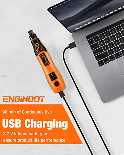 Mini Cordless Rotary Tool Kit, Engindot 3.7V With 32 Accessories , 3-Speed, Usb Charging Rotary Tool For Sanding, Polishing, Drilling, Etching，Engraving, Diy Crafts #TOP3