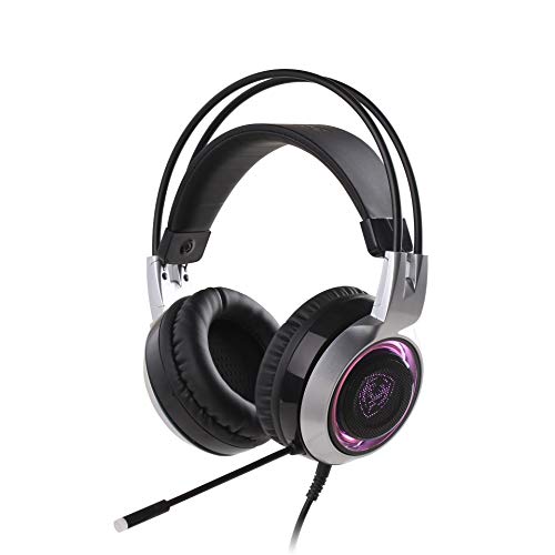 Preisvergleich Produktbild PC-Gaming-Headset, Mit Geräuschunterdrückungsmikrofon, 3-Farbiges Atmendes LED-Licht Kopfhörer, USB-Stecker Für Laptops Computer