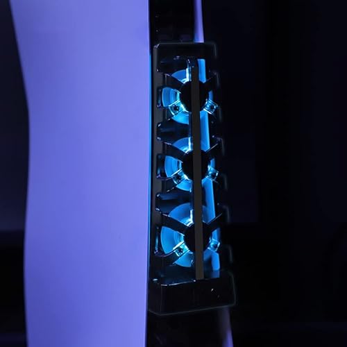 PS5冷却ファン PS5用クーリングファン PlayStation 5 USBクーラー PS5外部自動冷却ファン 3つ冷却ファン搭載 急速冷却 静音 装着簡単 排熱 熱対策 プレイステーション5対応