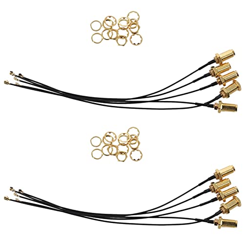 Lbvzxkad 10Pcs Conector Antena WiFi Pigtail SMA Hembra una IPX Cable de ExtensióN 15Cm