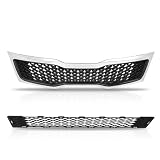 OLDANI New [Upgraded] Front Grille for 2011 2012 2013 Optima EX LX SX SXL, Optima Bumper Hood Mesh Grill, Glossy Black Bumper Grille Optima Accessories