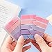 UUYYEO 725 Pcs Clear Page Tabs Sticky Note Tabs Book Page Markers Colorful Index Tabs Small Planner Tabs Self Stick Dividers Transparent Folder Flags Pink and Purple