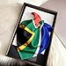 pmbvcgsy Fashion Head Scarf for Women South Africa Flag Pattern Silk Scarf Large Square Sleeping Wrap Satin Neck Bandana for Gift 27.5 x 27.5 inches
