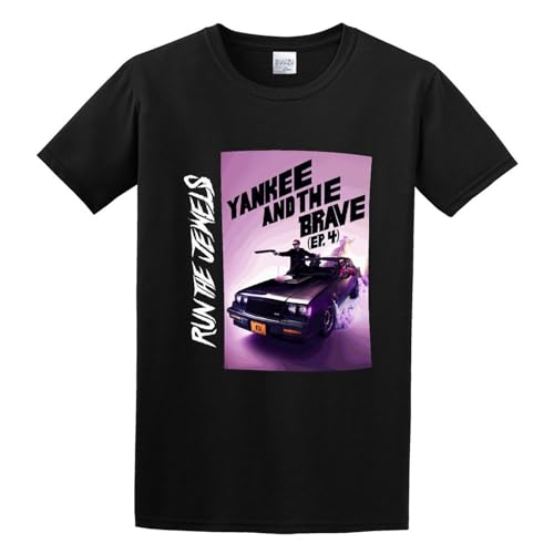 ZHENWA Run The Jewels Yankee and The Brave Ep Men's 100% Cotton Casual T-Shirt Size XXL Black