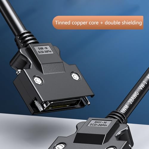 Cable SCSI de 36 pines CN36P antiinterferencias con doble blindaje para matrices de discos 5