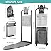 Seiritex Over The Door Ironing Board 14x42 inches with Iron Holder and Pocket Storage Bag, Hanging Iron Board for Home Laundry Room, Black