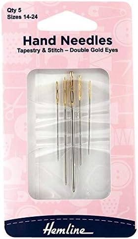 Hemline Double Eye Tapestry Needles Size 14-18
