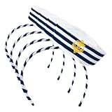 Boland 44356 - Tiara marinera con gorra, cinta para el pelo, marinero, marinera, accesorio, cinta para el pelo, tocado, disfraz, fiesta temática, carnaval